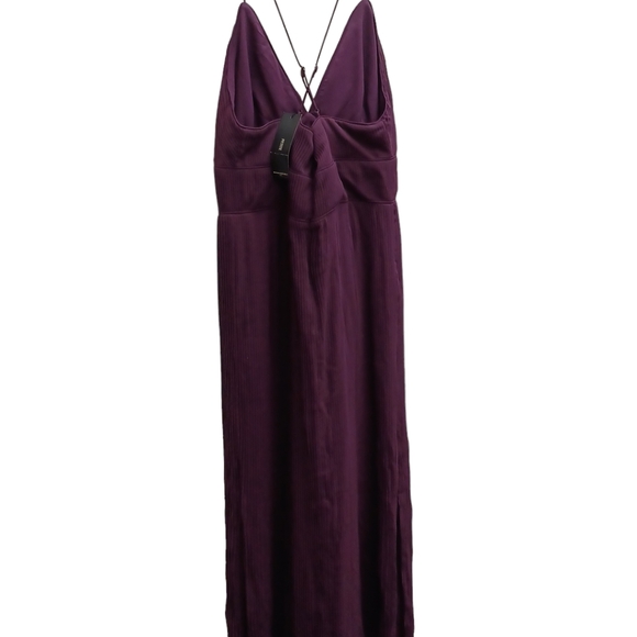 Banana Republic Dress Petite Size 6 Color Plum burgandy - Picture 2 of 14
